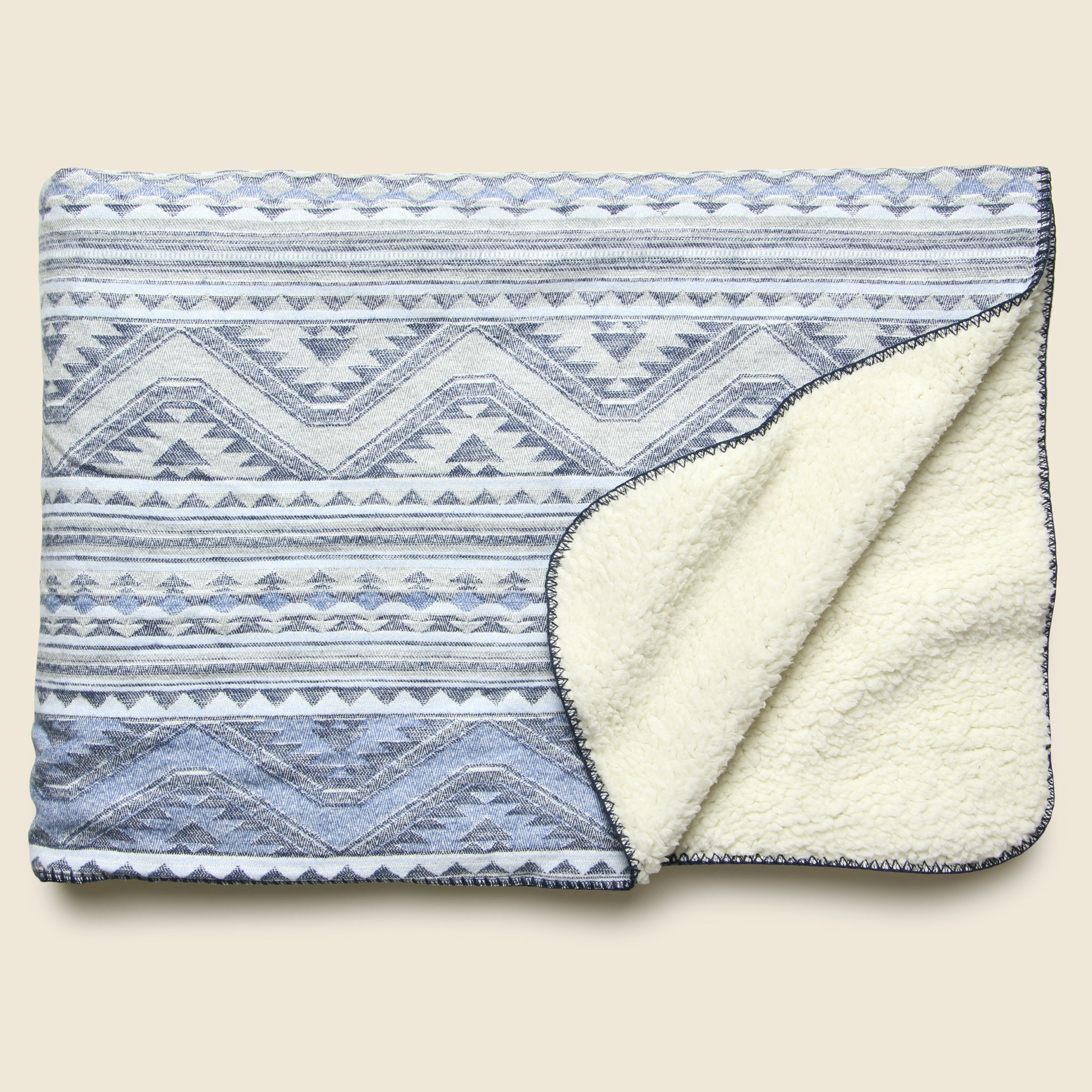 Aspen Sherpa Blanket - Twilight Glacier - Faherty - STAG Provisions - Gift - Blankets