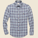 Stretch Seaview Shirt - Dark Blue/Grey - Faherty - STAG Provisions - Tops - L/S Woven - Plaid