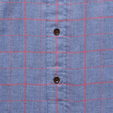 Windowpane Ventura Shirt - Blue Melange - Faherty - STAG Provisions - Tops - L/S Woven - Plaid