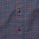 Windowpane Pacific Shirt - Charcoal/Coral - Faherty - STAG Provisions - Tops - L/S Woven - Plaid