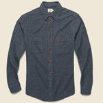 Brushed Alpine Flannel - Washed Black - Faherty - STAG Provisions - Tops - L/S Woven - Solid