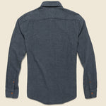 Brushed Alpine Flannel - Washed Black - Faherty - STAG Provisions - Tops - L/S Woven - Solid