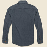 Brushed Alpine Flannel - Washed Black - Faherty - STAG Provisions - Tops - L/S Woven - Solid