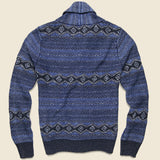Indigo Shore Cardigan - Mixed Indigo - Faherty - STAG Provisions - Tops - Sweater