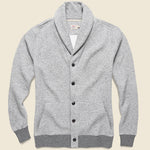 Heritage Fleece Cardigan - Heather Grey - Faherty - STAG Provisions - Tops - Fleece / Sweatshirt