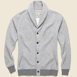 Heritage Fleece Cardigan - Heather Grey - Faherty - STAG Provisions - Tops - Fleece / Sweatshirt