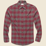Brushed Alpine Flannel - Wine/Chestnut Buffalo - Faherty - STAG Provisions - Tops - L/S Woven - Plaid