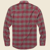 Brushed Alpine Flannel - Wine/Chestnut Buffalo - Faherty - STAG Provisions - Tops - L/S Woven - Plaid