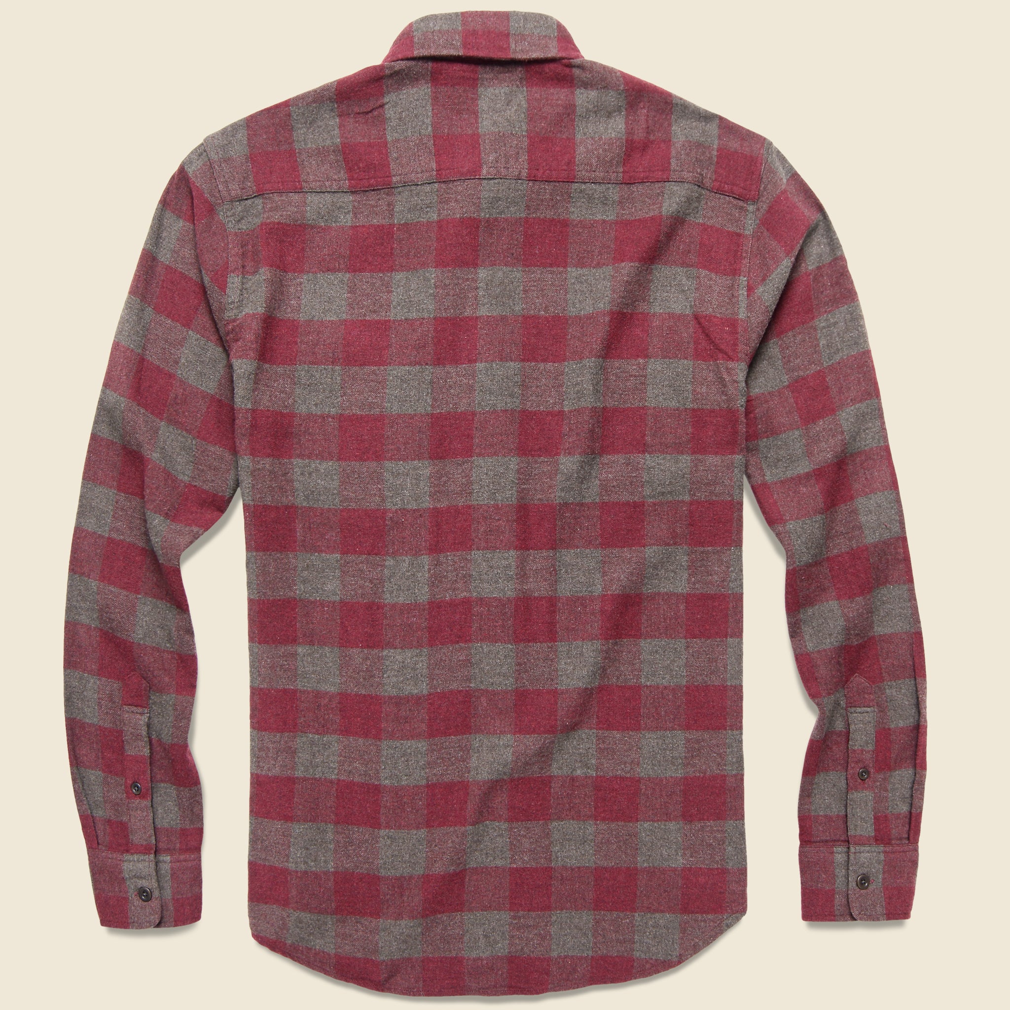 Brushed Alpine Flannel - Wine/Chestnut Buffalo - Faherty - STAG Provisions - Tops - L/S Woven - Plaid