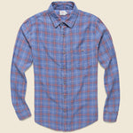 Seaview Shirt - Indigo Blue Melange - Faherty - STAG Provisions - Tops - L/S Woven - Plaid
