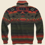 Winter Woods Cardigan - Green/Brown/Orange - Faherty - STAG Provisions - Tops - Sweater