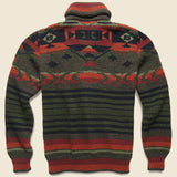 Winter Woods Cardigan - Green/Brown/Orange - Faherty - STAG Provisions - Tops - Sweater