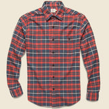 Stretch Seaview Shirt - Red/Charcoal/Grey - Faherty - STAG Provisions - Tops - L/S Woven - Plaid
