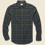 Seaview Shirt - Charcoal Olive Windowpane - Faherty - STAG Provisions - Tops - L/S Woven - Plaid