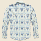 Seasons Blanket Workshirt - Indigo Cascade - Faherty - STAG Provisions - Tops - L/S Woven - Other Pattern