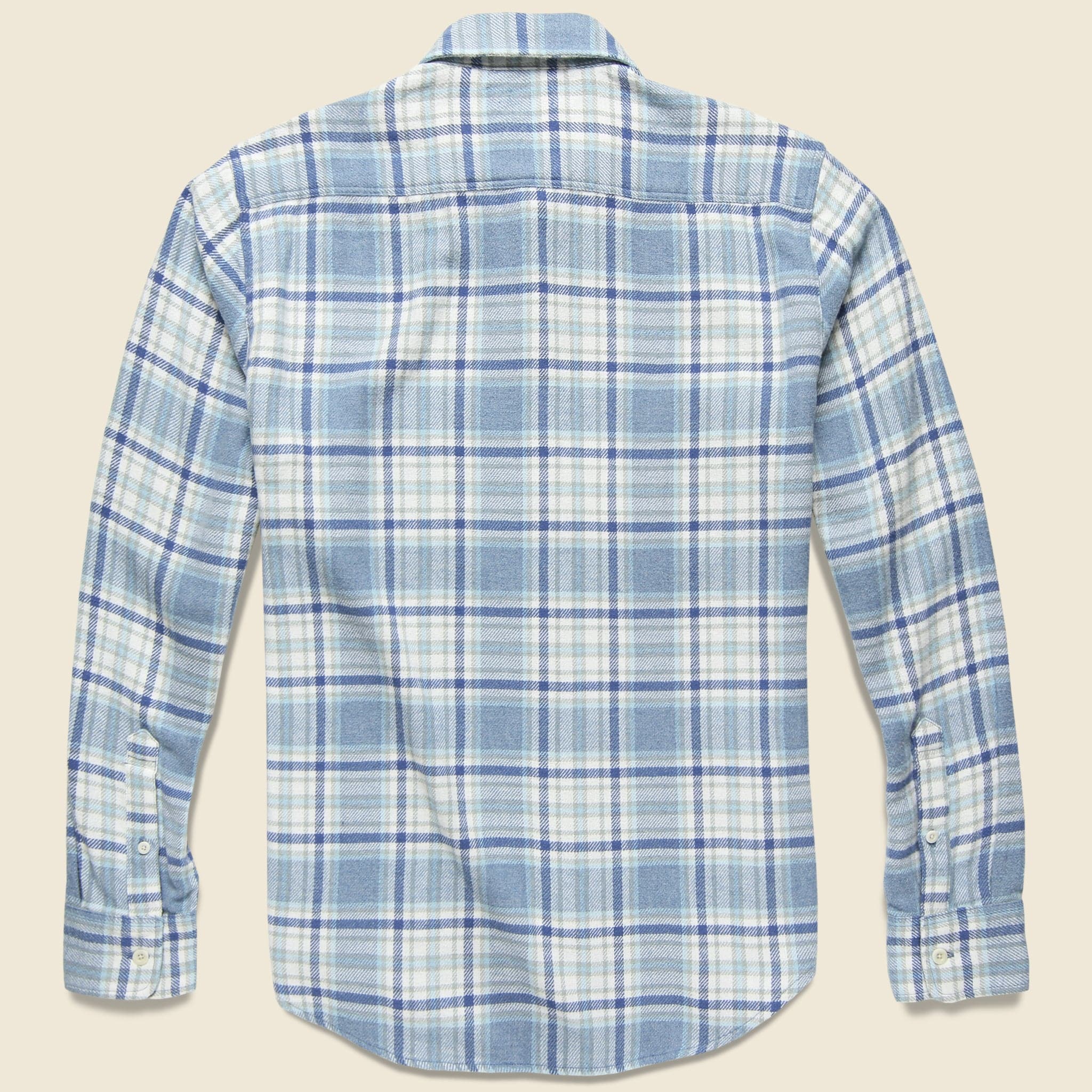 Seasons Shirt - Vintage Blue Plaid - Faherty - STAG Provisions - Tops - L/S Woven - Plaid
