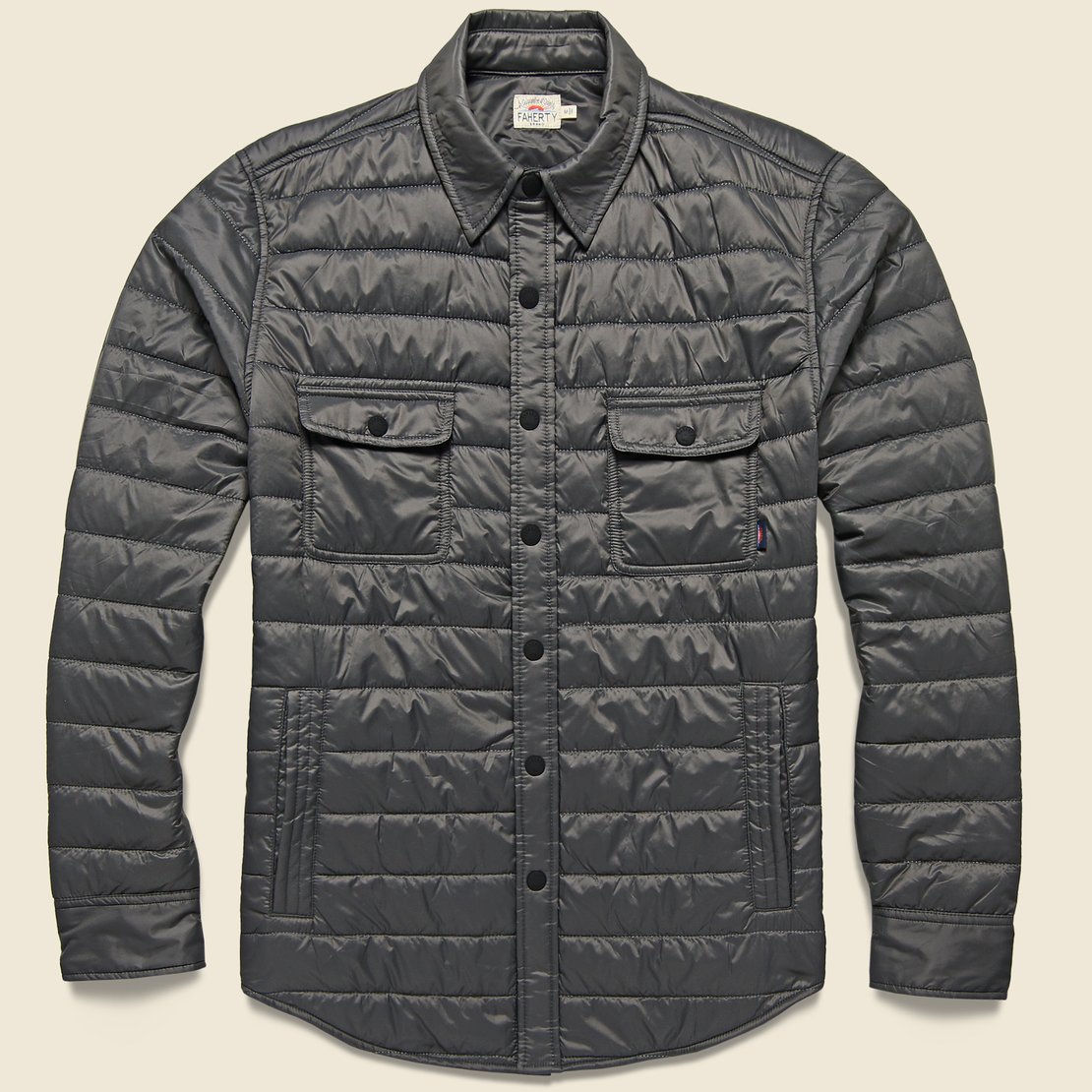 Atmosphere Shirt Jacket - Grey - Faherty - STAG Provisions - Outerwear - Shirt Jacket