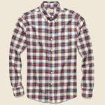 Brushed Everyday Shirt - Indigo Heritage Tartan - Faherty - STAG Provisions - Tops - L/S Woven - Plaid