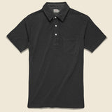 Garment Dyed Polo - Washed Black - Faherty - STAG Provisions - Tops - S/S Knit