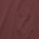Garment Dyed Pocket Tee - Merlot - Faherty - STAG Provisions - Tops - S/S Tee