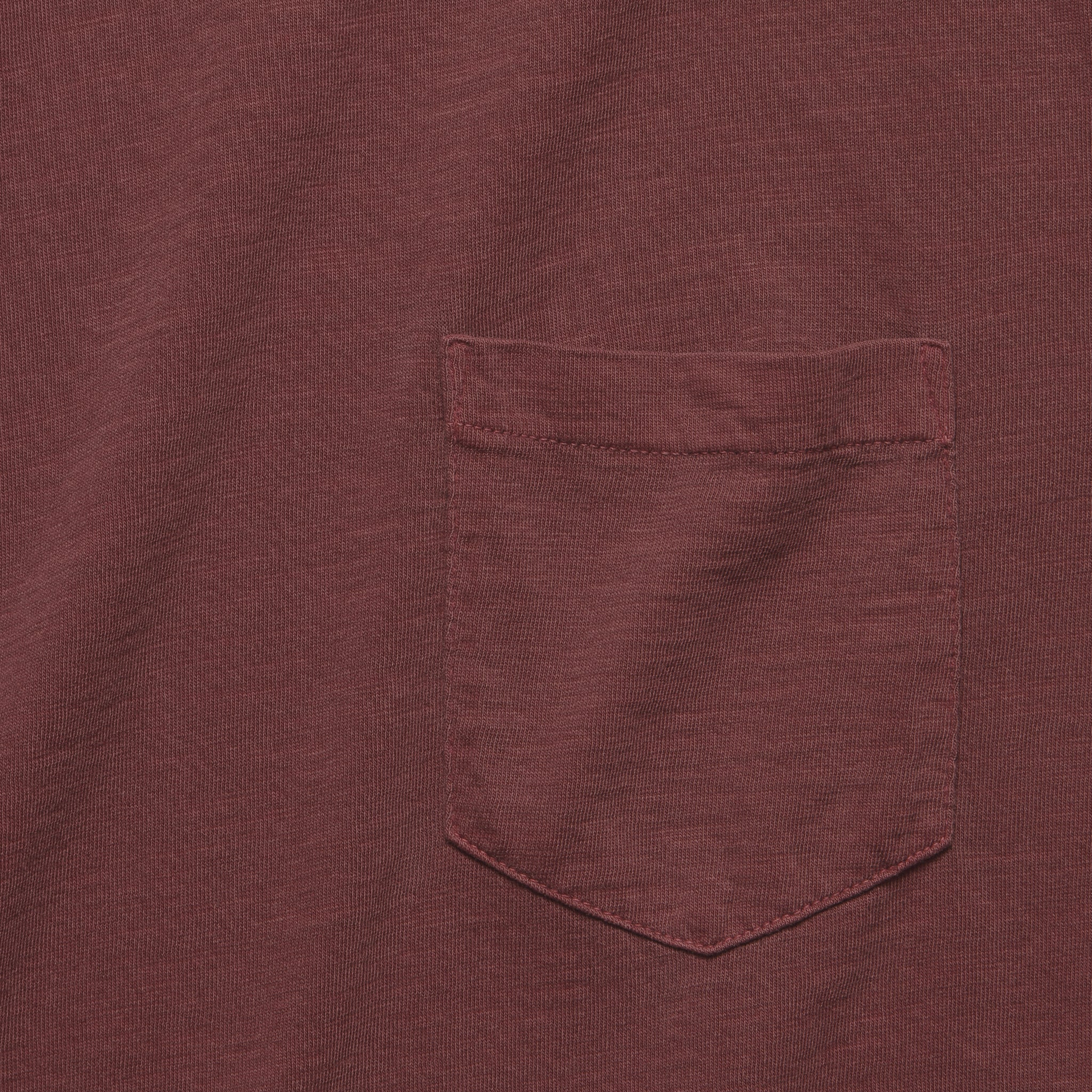 Garment Dyed Pocket Tee - Merlot - Faherty - STAG Provisions - Tops - S/S Tee