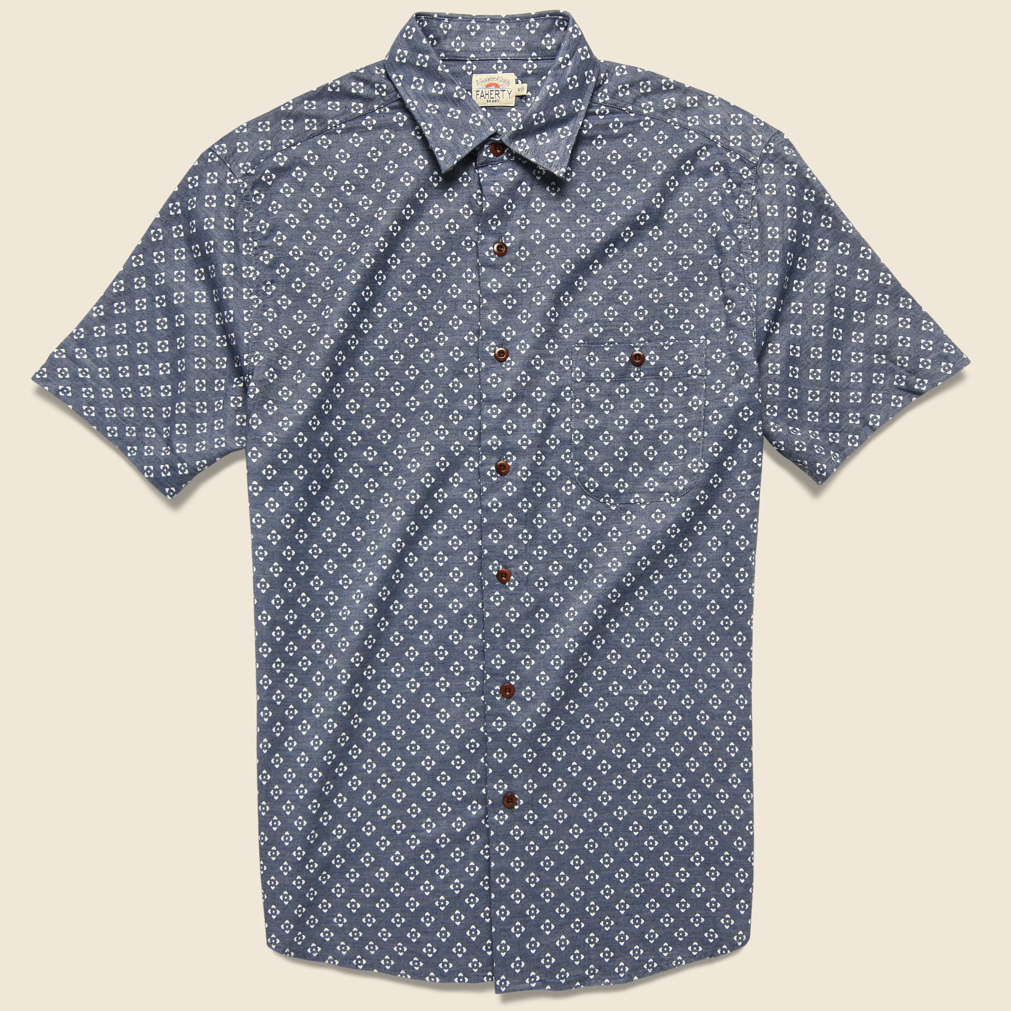 Coast Shirt - Atlas Print - Faherty - STAG Provisions - Tops - S/S Woven - Other Pattern