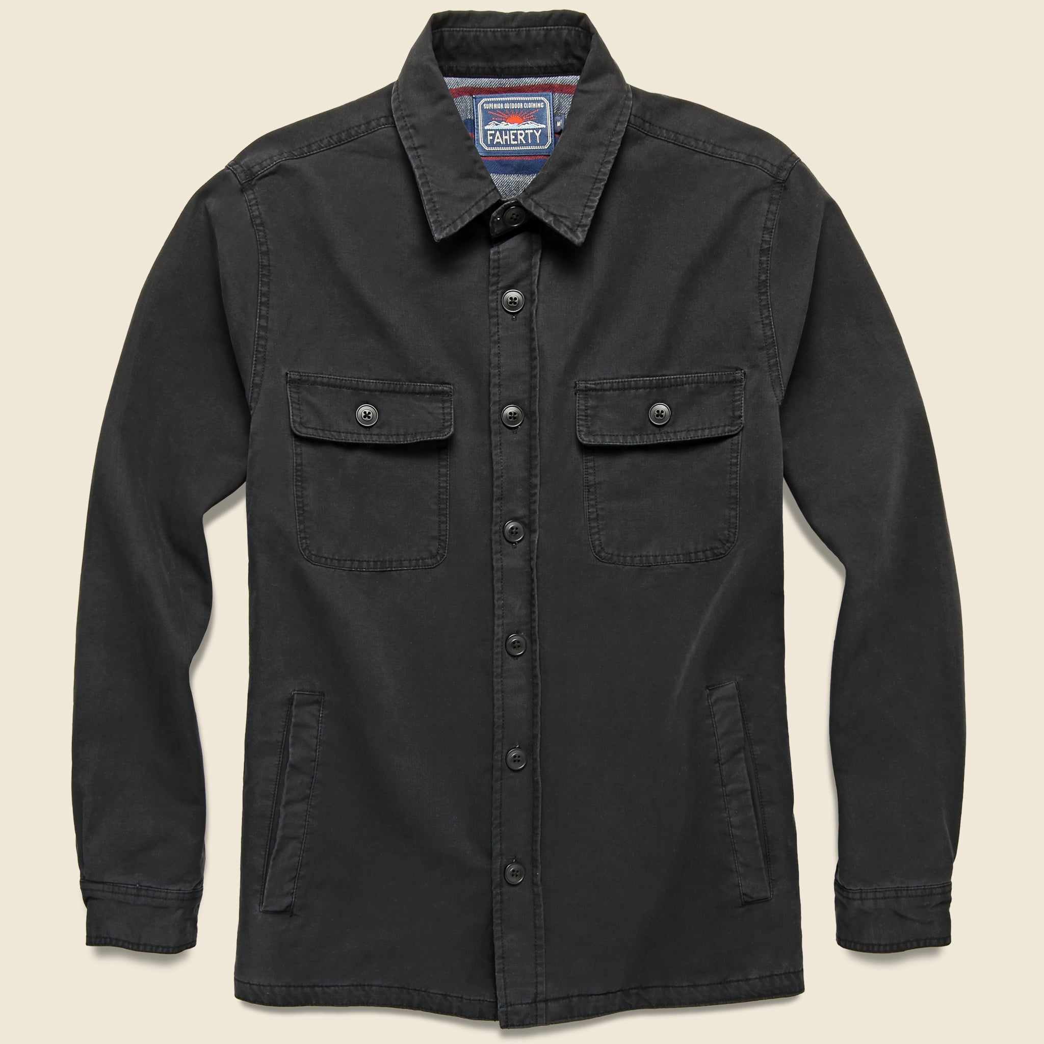 Blanket Lined CPO Jacket - Sulfur Dyed Black - Faherty - STAG Provisions - Outerwear - Coat / Jacket