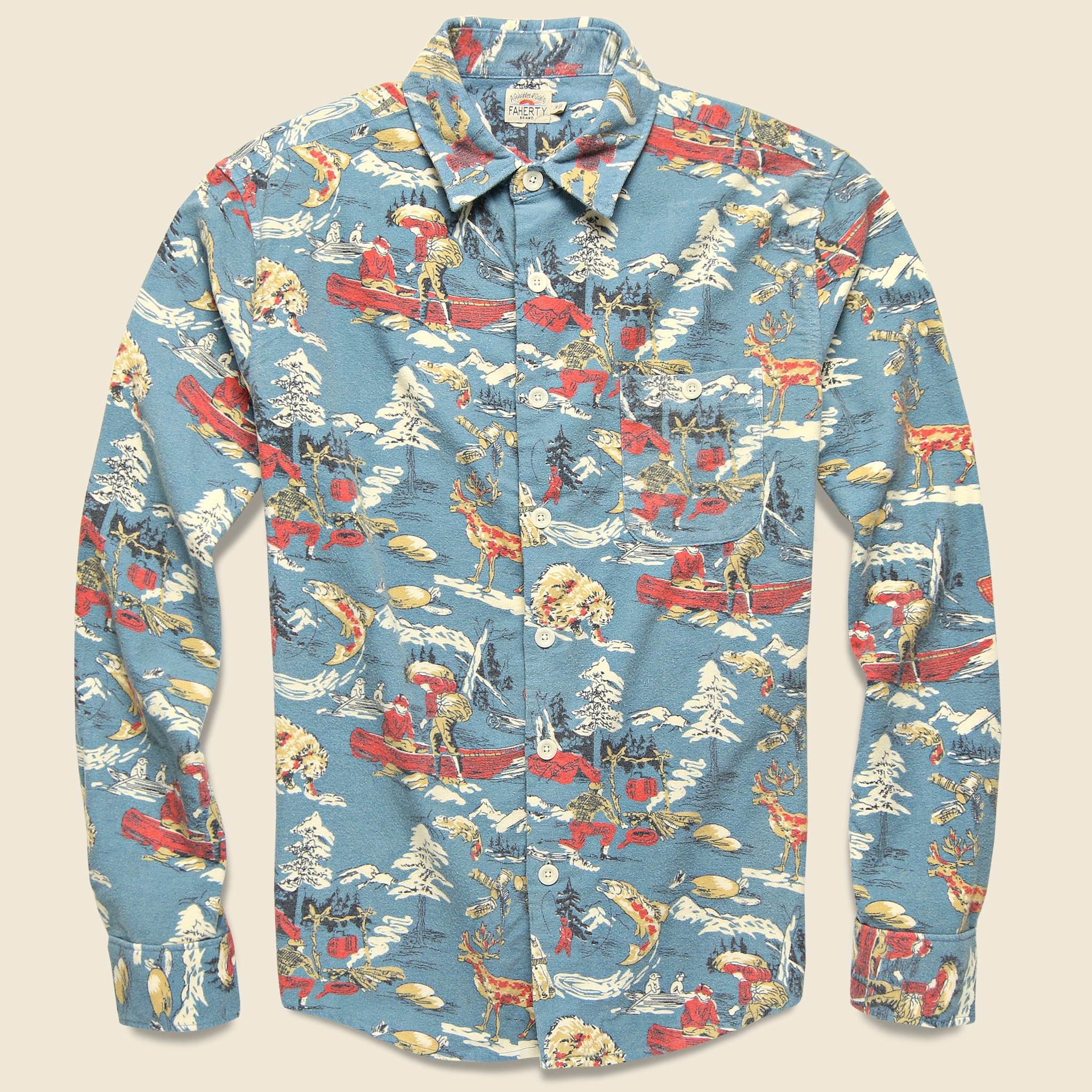 Great Outdoors Flannel - Vintage Woodsman - Faherty - STAG Provisions - Tops - L/S Woven - Other Pattern