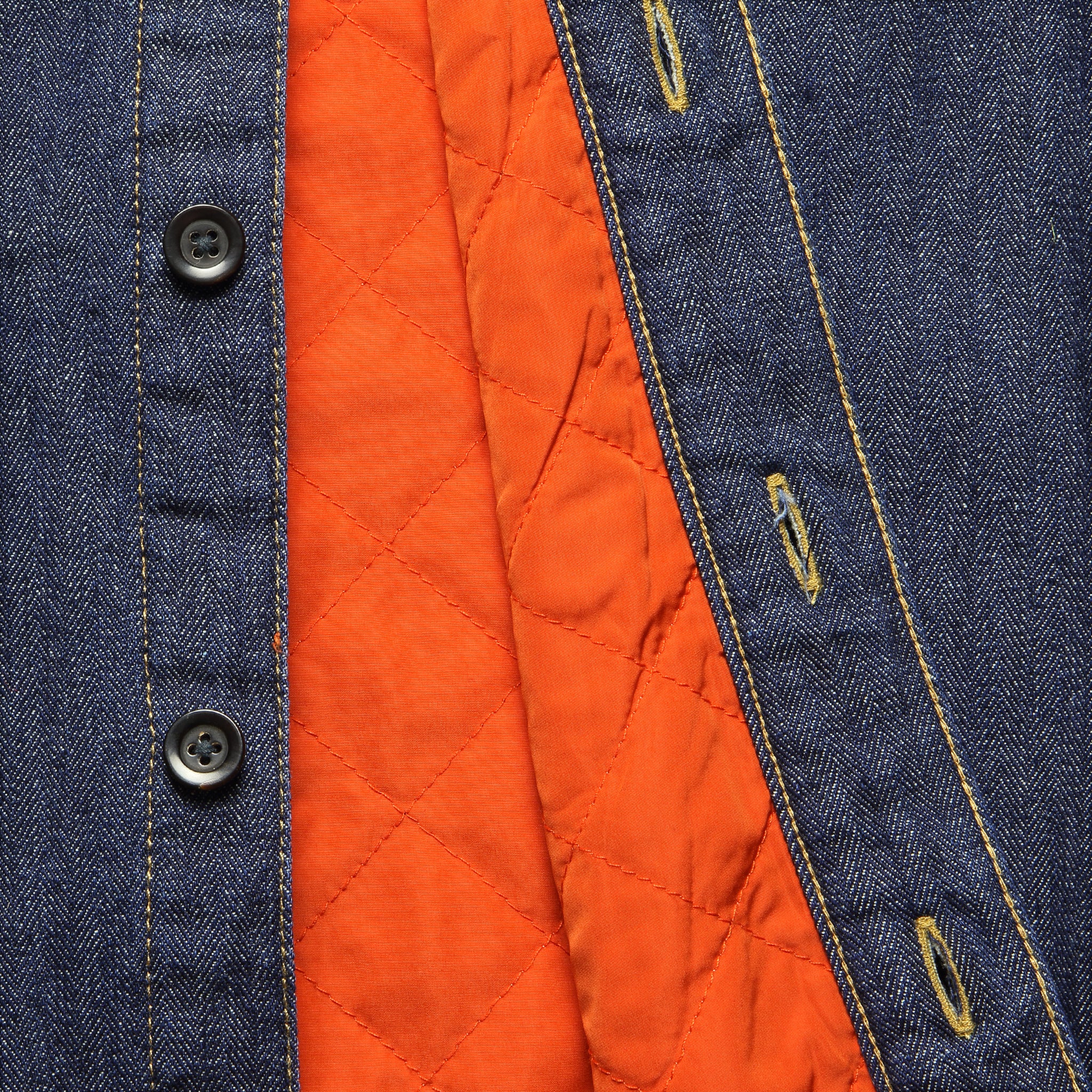 Herringbone Workshirt - Dark Java Wash - Faherty - STAG Provisions - Tops - L/S Woven - Overshirt