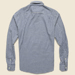 Everyday Shirt - Navy Heather Gingham - Faherty - STAG Provisions - Tops - L/S Woven - Plaid