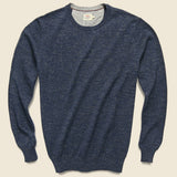 Sconset Crew Sweater - Navy Heather - Faherty - STAG Provisions - Tops - Sweater
