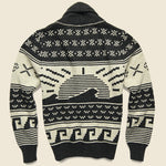 Eagle Intarsia Cardigan - Black/Natural - Faherty - STAG Provisions - Tops - Sweater