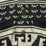 Eagle Intarsia Cardigan - Black/Natural - Faherty - STAG Provisions - Tops - Sweater