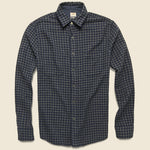 Belmar Workshirt - Charcoal Navy Check - Faherty - STAG Provisions - Tops - L/S Woven - Plaid