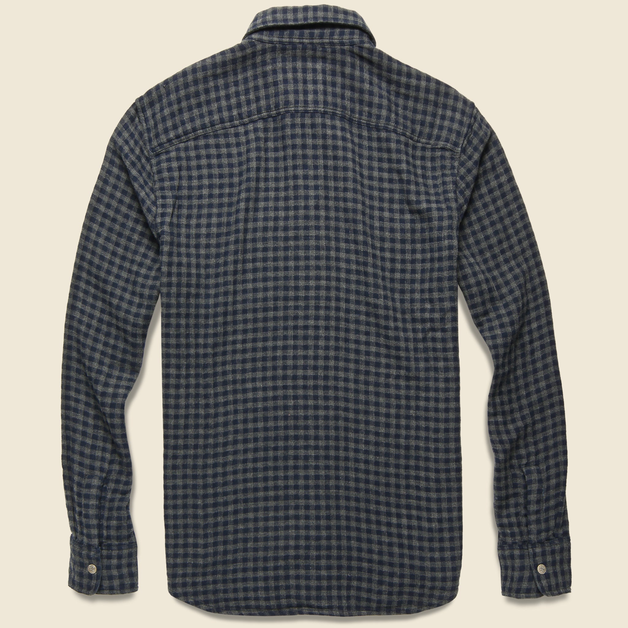Belmar Workshirt - Charcoal Navy Check - Faherty - STAG Provisions - Tops - L/S Woven - Plaid