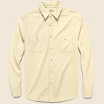 Brushed Alpine Flannel - Cream - Faherty - STAG Provisions - Tops - L/S Woven - Solid