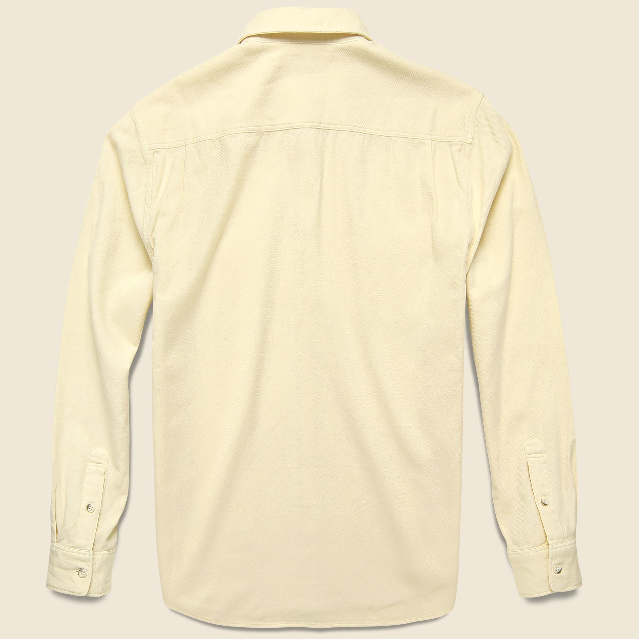 Brushed Alpine Flannel - Cream - Faherty - STAG Provisions - Tops - L/S Woven - Solid