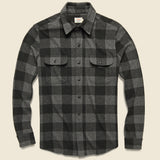 Legend Sweater Shirt - Charcoal Black Buffalo - Faherty - STAG Provisions - Tops - Sweater