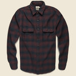Vintage Twill Flannel - Burgundy Shadow - Faherty - STAG Provisions - Tops - L/S Woven - Plaid
