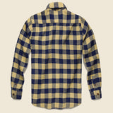 Vintage Twill Flannel - Navy/Gold - Faherty - STAG Provisions - Tops - L/S Woven - Plaid
