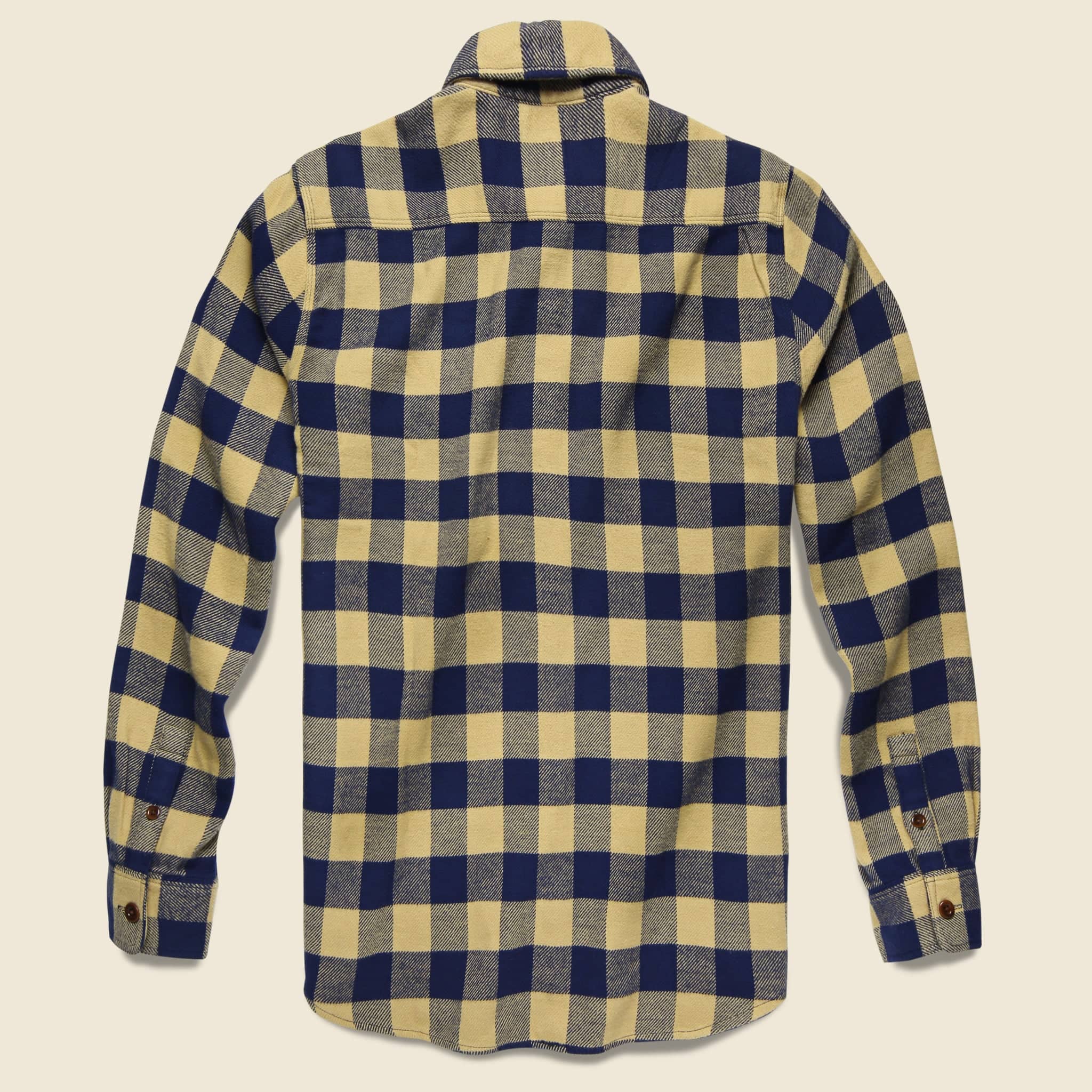 Vintage Twill Flannel - Navy/Gold - Faherty - STAG Provisions - Tops - L/S Woven - Plaid