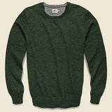 Sconset Crew Sweater - Spruce Heather - Faherty - STAG Provisions - Tops - Sweater