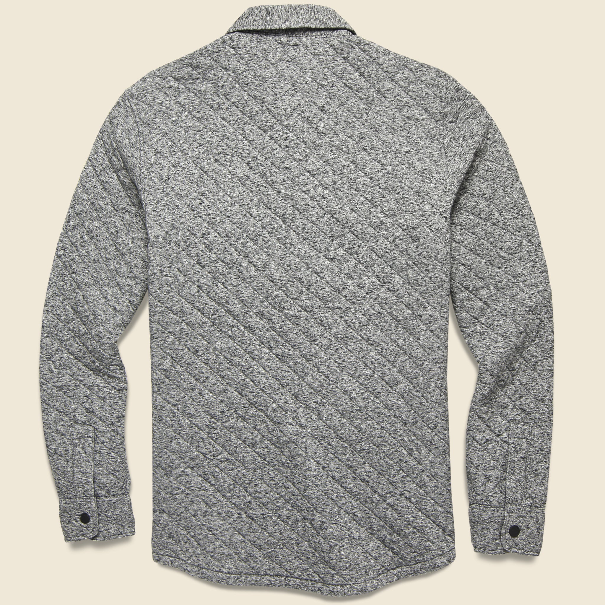 Epic Quilted Fleece CPO - Carbon Melange - Faherty - STAG Provisions - Outerwear - Shirt Jacket