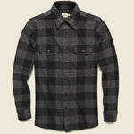 Legend Sweater Shirt - Charcoal Black Buffalo - Faherty - STAG Provisions - Tops - L/S Woven - Plaid