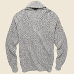 Marled Cotton Cardigan - Light Grey - Faherty - STAG Provisions - Tops - Sweater