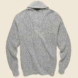 Marled Cotton Cardigan - Light Grey - Faherty - STAG Provisions - Tops - Sweater