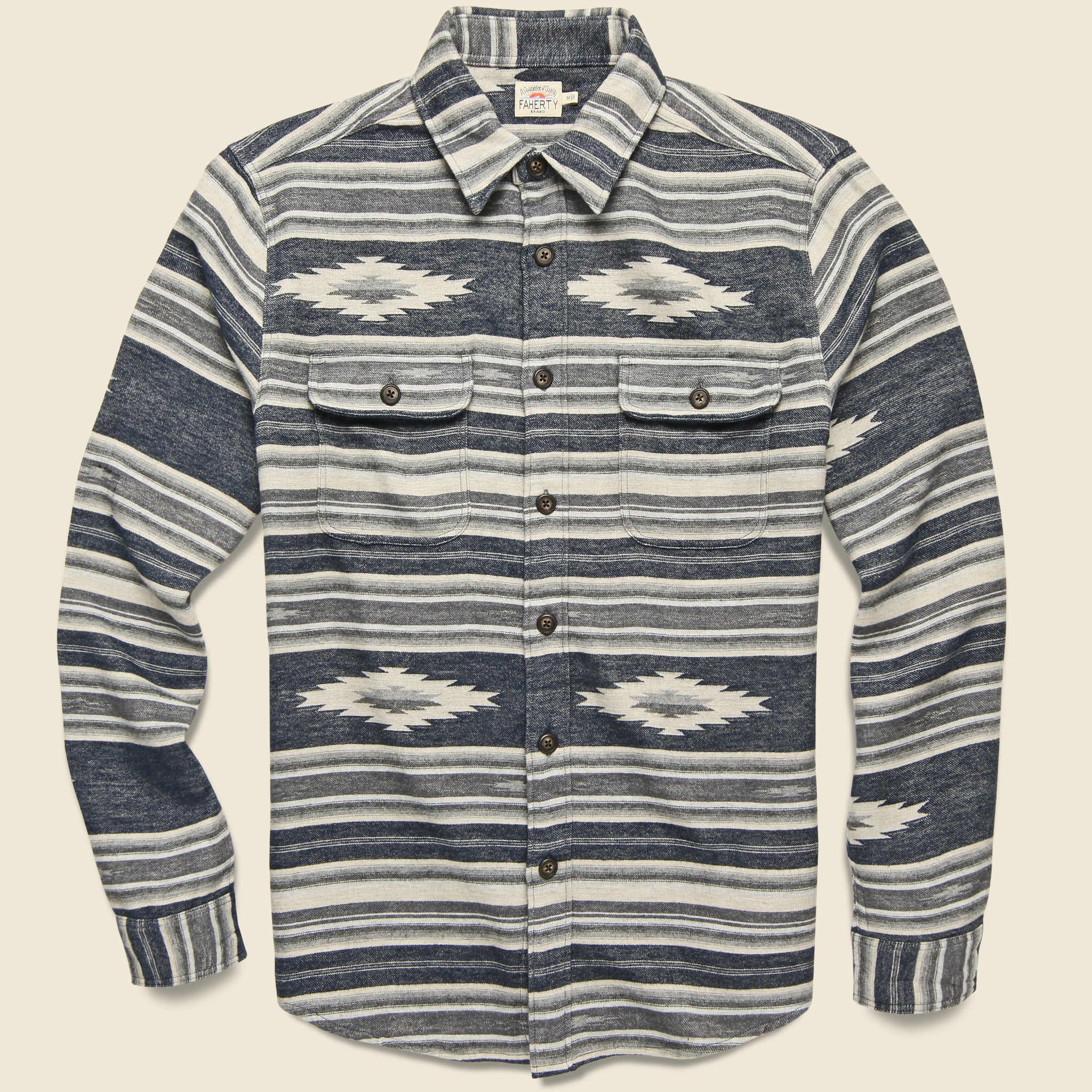 Canyon Overshirt - Smoke Serape - Faherty - STAG Provisions - Tops - L/S Woven - Other Pattern