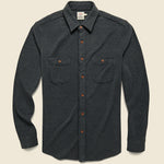 Knit Alpine Shirt - Charcoal Heather - Faherty - STAG Provisions - Tops - L/S Woven - Solid