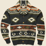 Novelty Shawl Cardigan - Dark Palm Isle - Faherty - STAG Provisions - Tops - Sweater