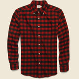 Legend Woven Shirt - Red Tahoe Check - Faherty - STAG Provisions - Tops - L/S Woven - Plaid